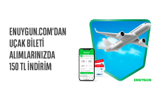 ENUYGUN'dan CEPTETEB'lilere Özel Uçak Biletlerde 150 TL İndirim!